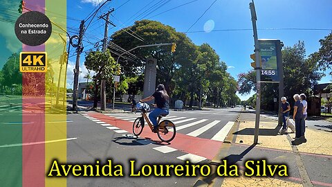 🚴‍♂️🌞 Pedalando por Porto Alegre, avenida Loureiro da Silva