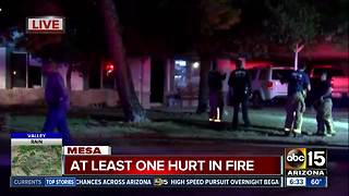 One hospitalized after house fire in Mesa