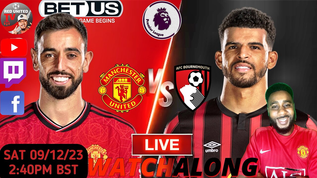 Manchester United Vs Bournemouth Live Watchalong Premier League