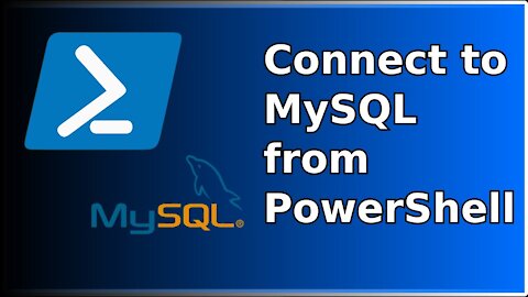 Connecting to MySQL from PowerShell