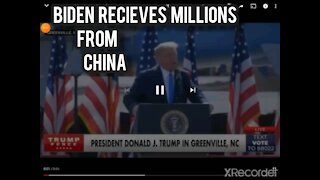 Biden recieve millions from China. While the rest of America only got the virus!
