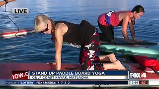 Stand up paddle board yoga in Matlacha Live Hit 07:30a