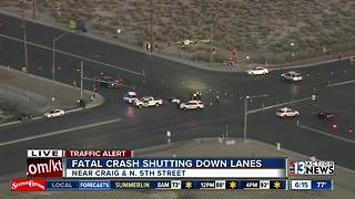 Serious crash in north part of Las Vegas