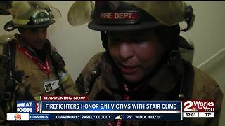 Firefighters honor 9/11 victims with stair climb