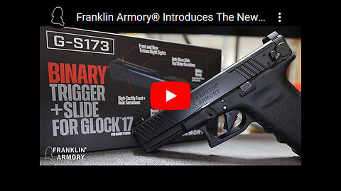 Franklin Armory Binary Trigger - Slide Kit for Glock - SHOT Show 2024