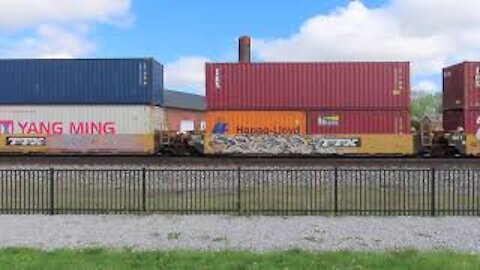 Norfolk Southern 234 Intermodal Train from Fostoria, Ohio May 8, 2021