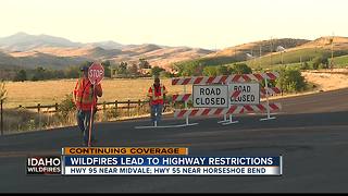 Highway 95 reopens one lane with pilot escort