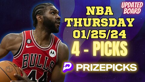 #PRIZEPICKS | BEST #NBA PLAYER PROPS FOR THURSDAY | 01/25/24 | BEST BETS | #BASKETBALL | TODAY