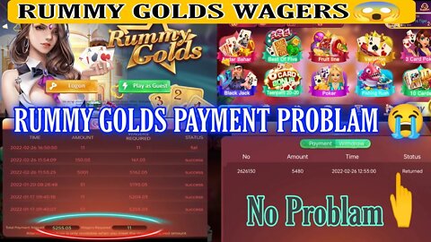 Rummy golds payment proof || Rummy Golds || rummy golds withdrawal rejected | #golds
