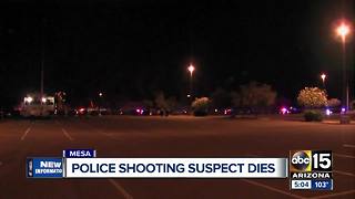 Suspect dies from injuries after Mesa officer-involved shooting