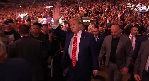 Trump Gets Thunderous Applause At UFC299