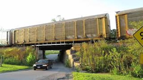 CSX Autorack Train with CSX 1 Spirit of West Virginia From Bascon, Ohio August 31, 2020