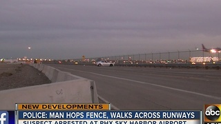 Drunk man jumps runway fence at Sky Harbor Airport