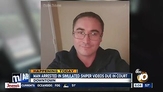 Man accused in alleged shooting practice videos to appear in court