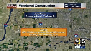 Weekend Travel Alert: I-10 will close for construction!