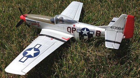 Parkzone Ultra Micro P-51D Mustang Warbird with AS3X inverted flight in the wind