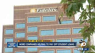 Making It In San Diego: More companies helping to pay off student loans