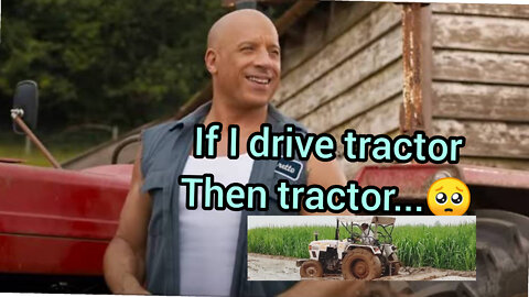 Tractor stunt video as vin diesel stunt with car #stunt