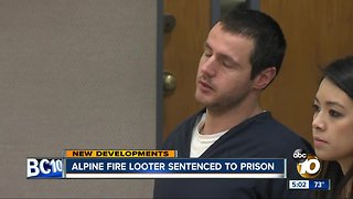 Alpine fire looter sentenced to prison