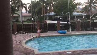 "Hilarious Swimming Pool Fail"