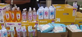 Raiders booster club donates diapers
