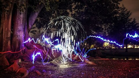 Light Painting Electrical Orb In One Minute! #shorts