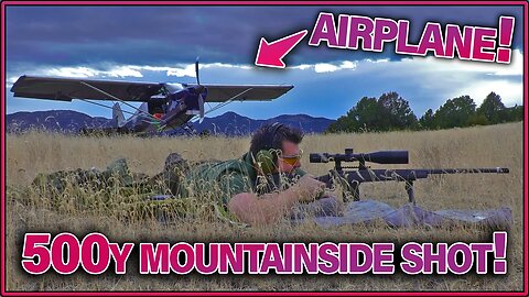 AIRPLANE and a RIFLE on a Mountain!! (ft: Savage 110 Tactical 6.5 creedmoor)