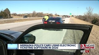 Nebraska police cruisers using electronic ticketing software in 2020