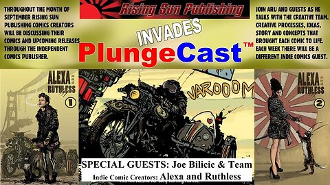 Rising Sun Comics invades PlungeCast #1: Alexa and Ruthless