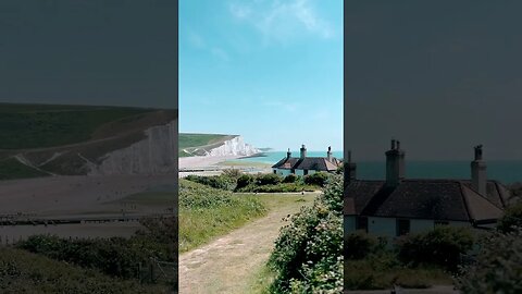 Looking towards the Seven Sisters cliffs on the beautiful English coast #Travel