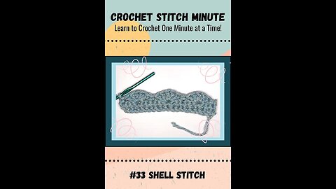 Shell Stitch: 1 Minute Crochet #33