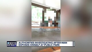 Man caught exposing himself