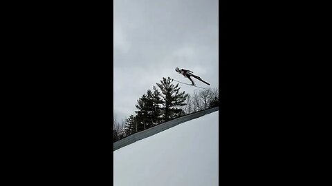 Ski Jumpers Flying Thru The Air To The Sound Of Drums.. #skijumping #pinemountain | Jason Asselin