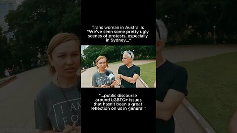 TRANS WOMAN in Sydney: "This is probably the best discussion that has taken place in Australia."