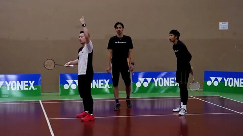 Doubles Rotation Tips - Badminton Tutorial Coach Kowi Chandra English with Indonesian Subtitles