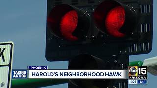 Phoenix neighborhood HAWK signal activated