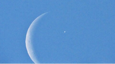 Daytime lunar transit by the ISS 10-13-20