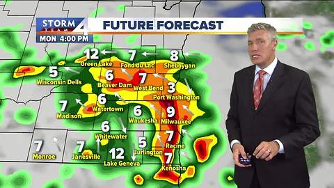 Humid Labor Day with afternoon storms likely