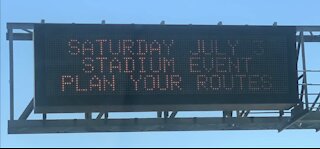 Independance Day Weekend events cause road closures near Allegiant Stadium