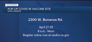 COVID vaccine pop-up clinic starts April 27 in Las Vegas