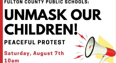 Unmask Our Children Peaceful Protest