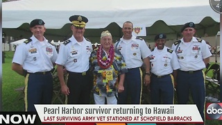 Pearl Harbor survivor returning to Hawaii