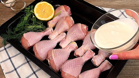 Chicken legs in the oven! This is my favorite recipe! A simple chicken recipe