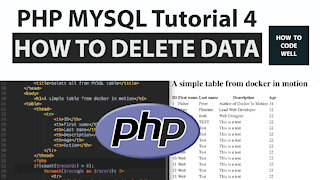 4: PHP MySQL Delete - PHP MySQL Course
