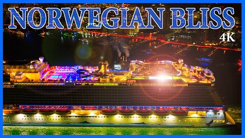 Norwegian Bliss Arrives In Port of Miami - 4K