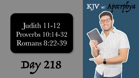 Day 218 - Bible in One Year KJV [2022]
