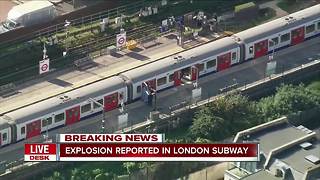 Explosion reported in London subway