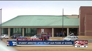Student arrested after pellet gun found at school