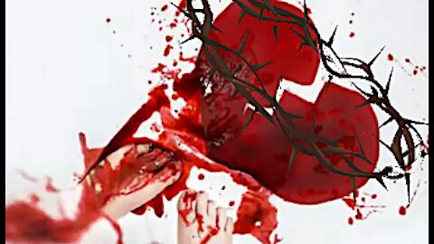 Abortion Blood Pouring Forth from His Crown of Thorns