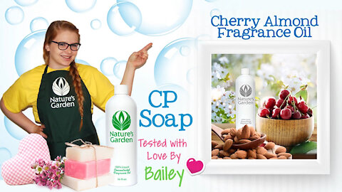 Soap Testing Cherry Almond Fragrance Oil- Natures Garden